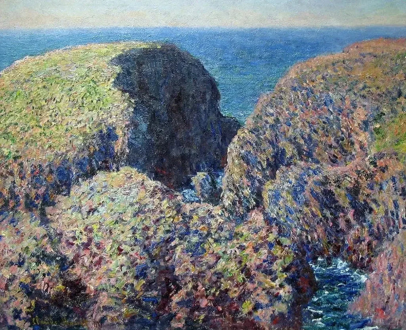 Bloco de rochas, Belle-Ille W1097 - Claude Monet