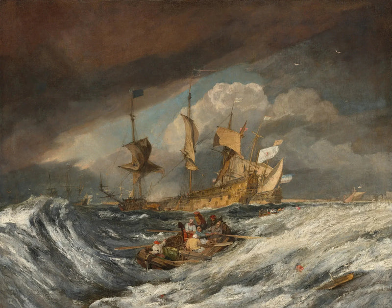 Barcos Transportando Âncoras para os Holandeses de Guerra - J. M. W. Turner
