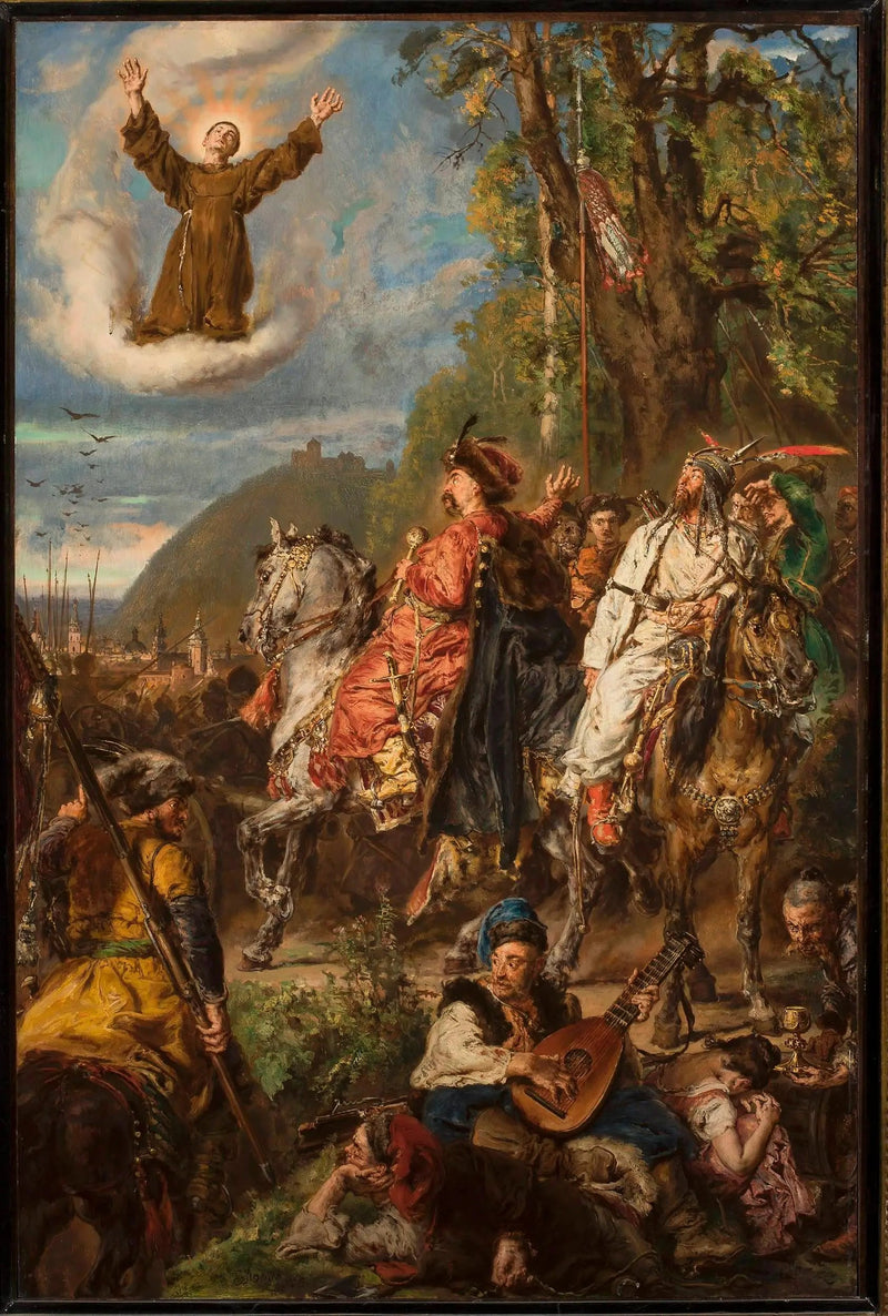 Bohdan Khmelnitski com Tugay Bey perto de Lviv. - Jan Matejko