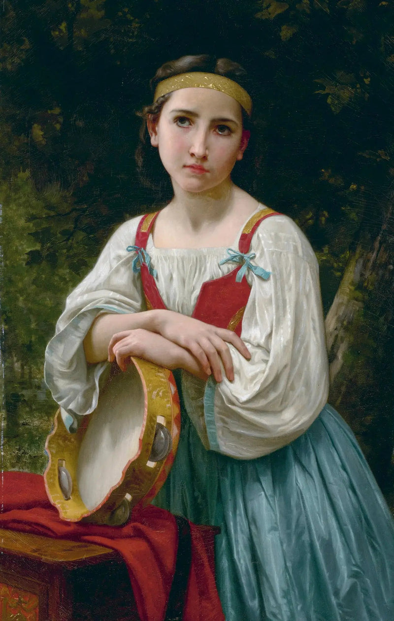 Cigana com tambor de basque - Bouguereau