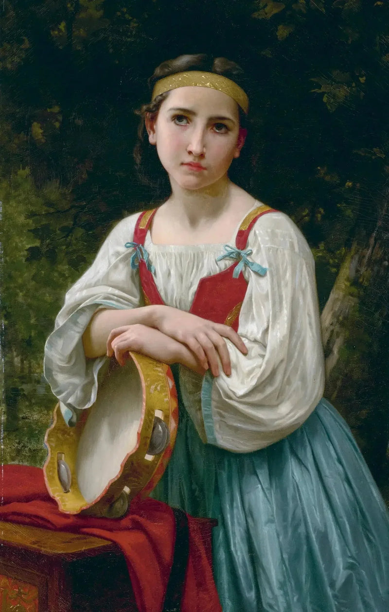 Cigana com tambor de basque - Bouguereau