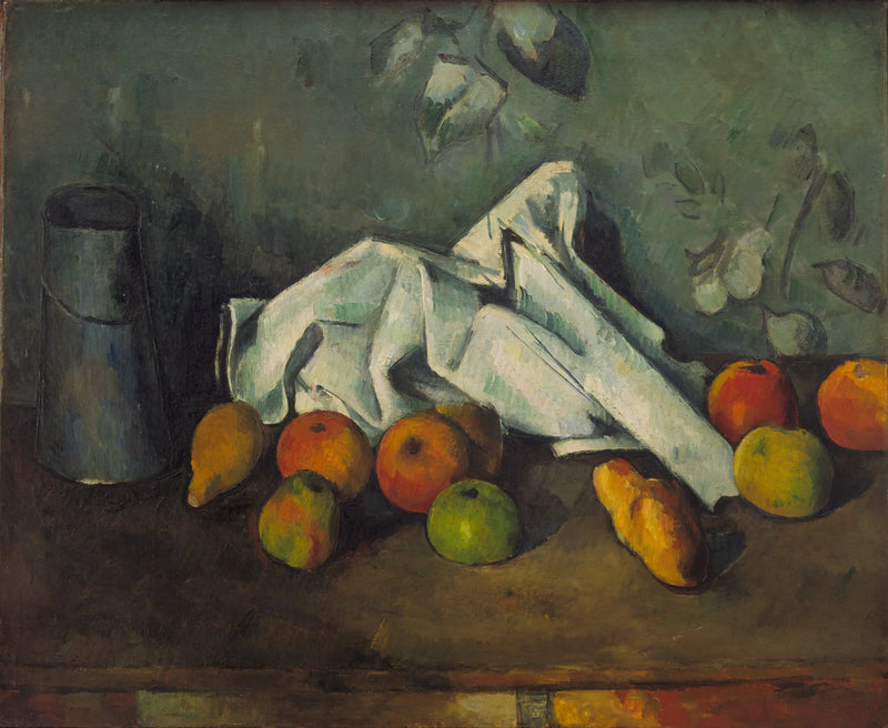 Caixa de leite e maçãs - Paul Cézanne
