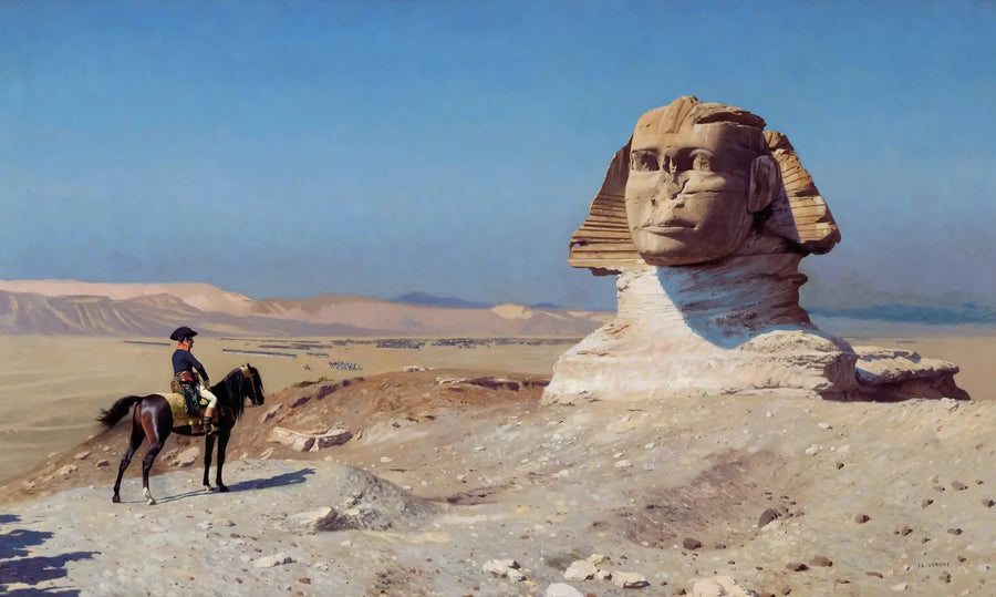 Bonaparte diante do Esfinge - Jean-Léon Gérôme