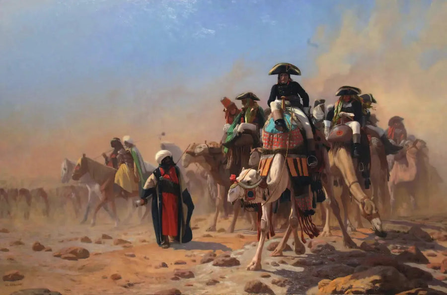 Bonaparte e seu estado-maior no Egito - Jean-Léon Gérôme