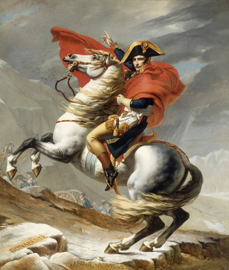 Bonaparte atravessando o Grande São Bernardo - Jacques-Louis David