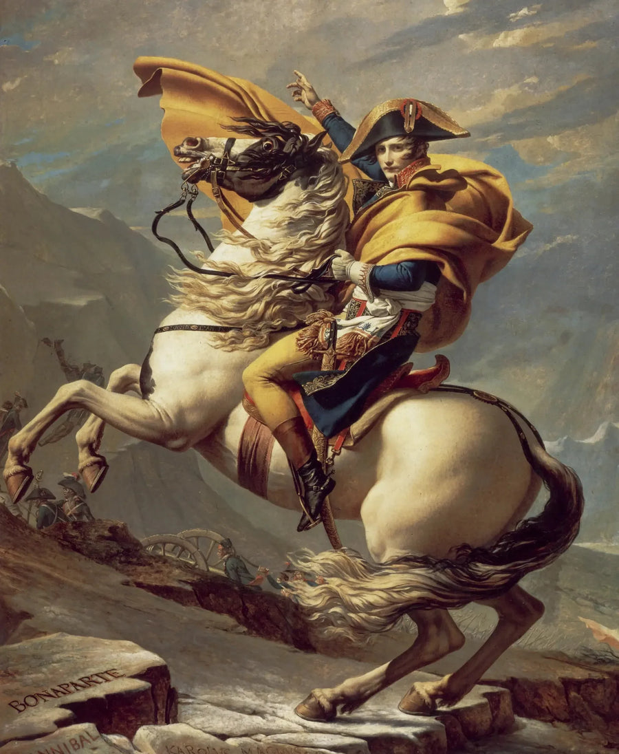 Bonaparte atravessando o Grande São Bernardo - Jacques-Louis David