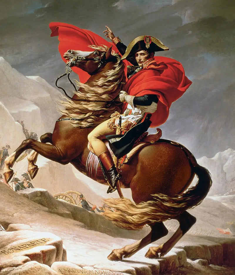 Bonaparte atravessando o Grande São Bernardo - Jacques-Louis David