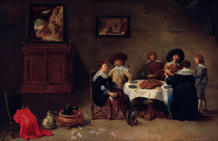 Boa companhia à mesa - David Teniers, o Jovem