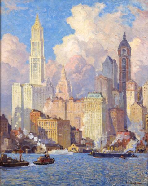 Borda do Hudson, Nova York - Colin Campbell Cooper