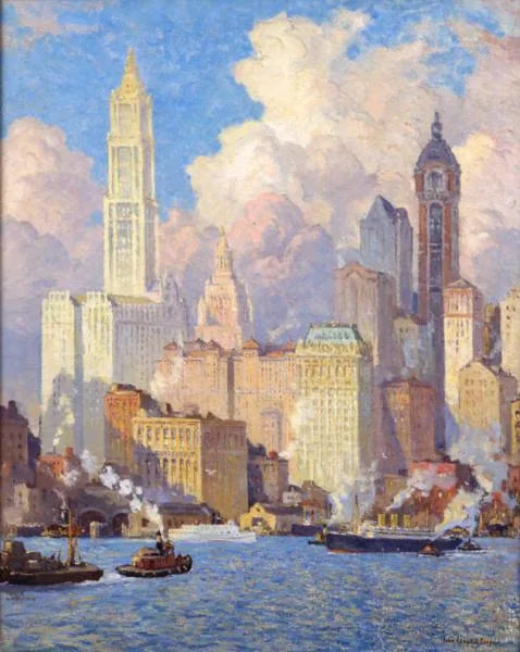 Borda do Hudson, Nova York - Colin Campbell Cooper