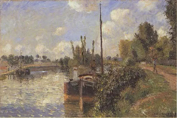 Margem do Oise, Pontoise - Camille Pissarro