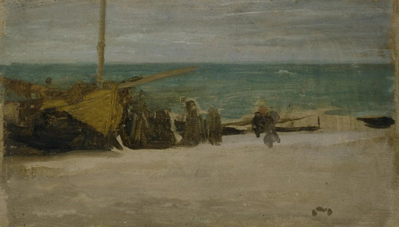 Beira-mar: cinza e preto - James Abbott McNeill Whistler