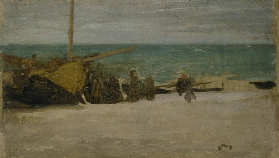 Beira-mar: cinza e preto - James Abbott McNeill Whistler