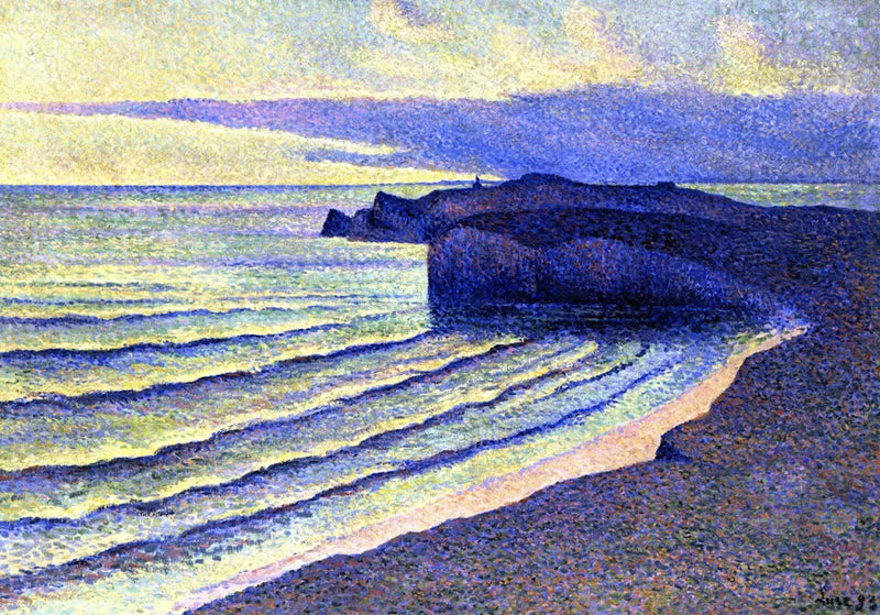 Costa marítima, a ponta do Toulinget - Maximilien Luce