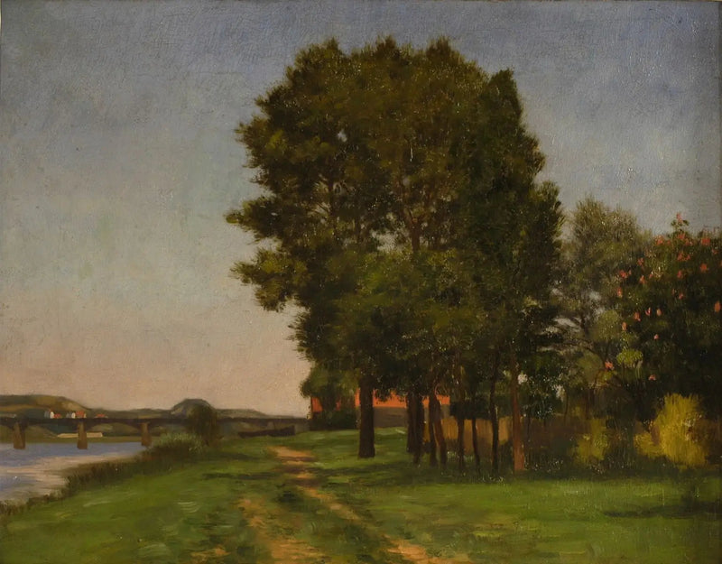 Margem do Sena em Petit Gennevilliers - Gustave Caillebotte