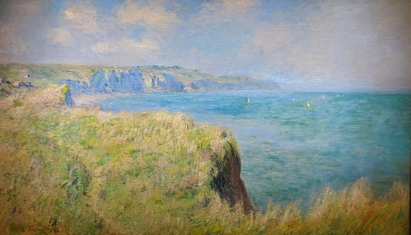 Beira dos penhascos em Pourville - Claude Monet