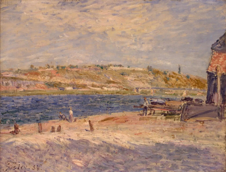 Margem do Loing em Saint-Mammès - Alfred Sisley