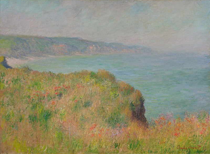 Borda da falésia em Pourville W752 - Claude Monet