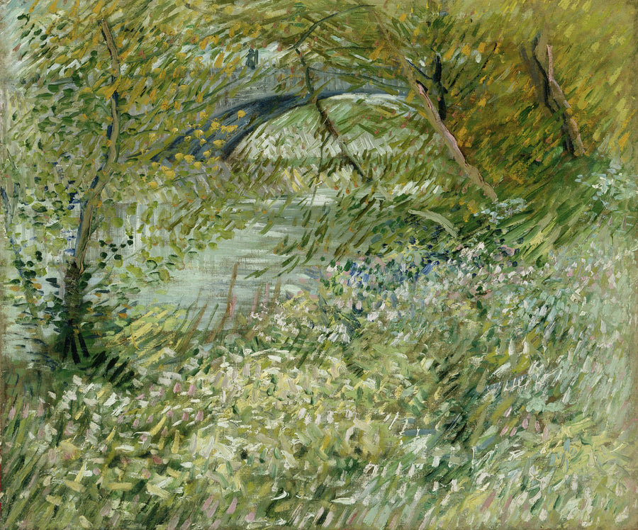 Margem do rio na primavera - Vincent van Gogh
