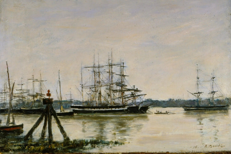 Bordeaux - O porto - Eugène Boudin