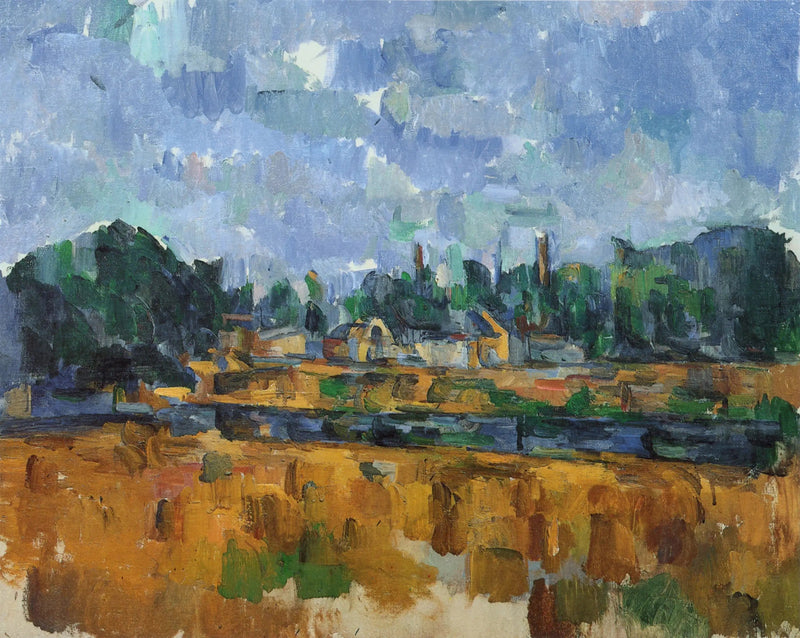 Margens de um rio - Paul Cézanne