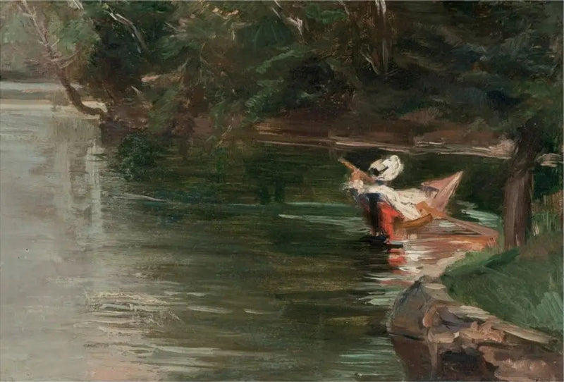 Bordas do Yerres - Gustave Caillebotte