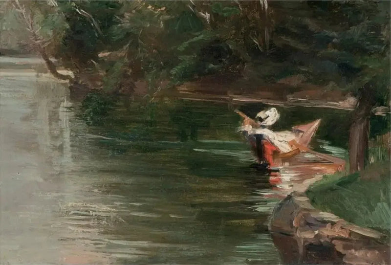 Bordas do Yerres - Gustave Caillebotte