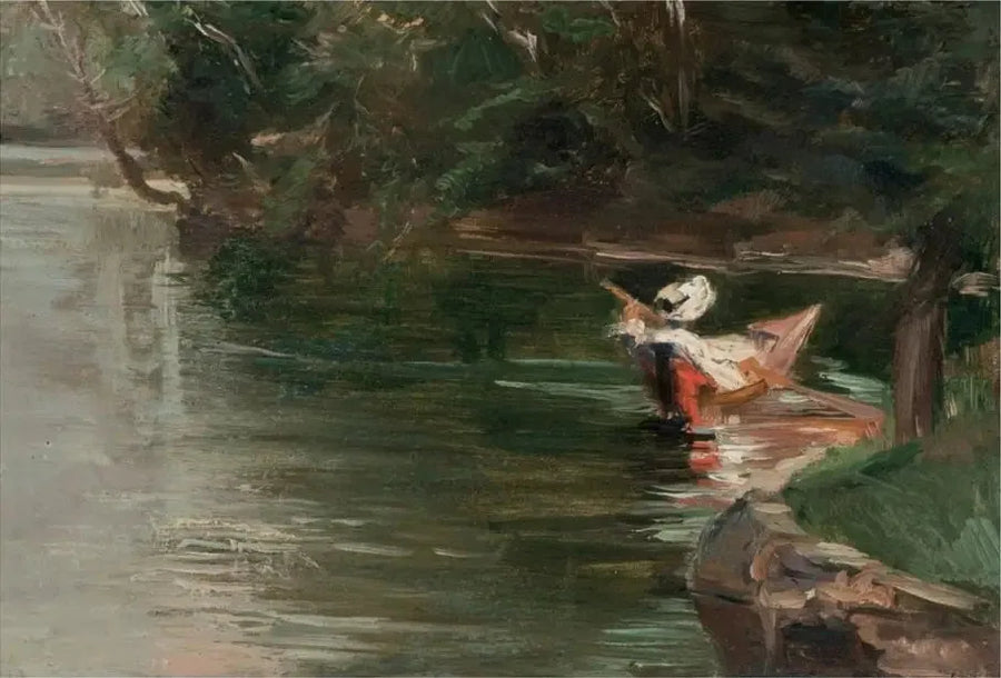 Bordas do Yerres - Gustave Caillebotte