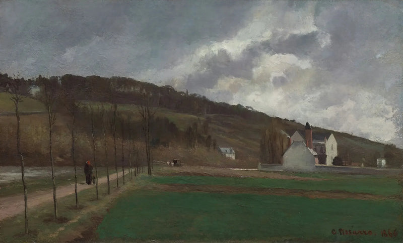 Margens do Marne no inverno - Camille Pissarro