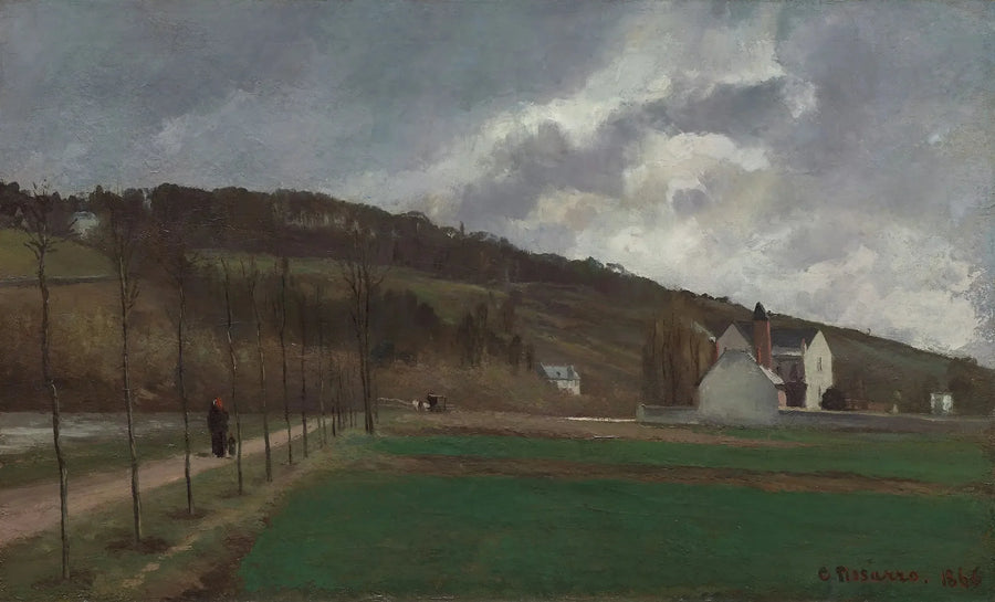 Margens do Marne no inverno - Camille Pissarro