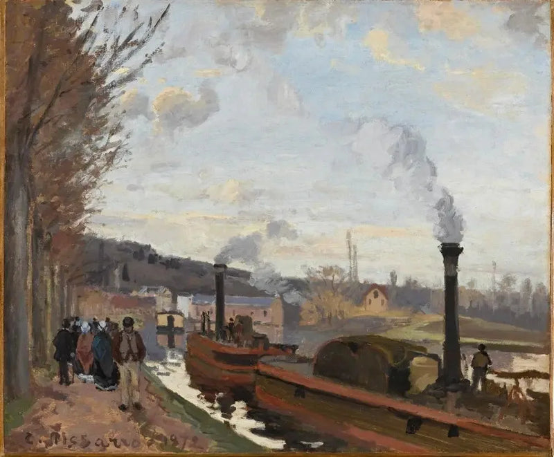Margens do Sena em Bougival - Camille Pissarro