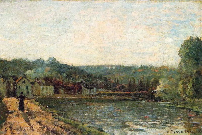 Margens do Sena em Bougival - Camille Pissarro