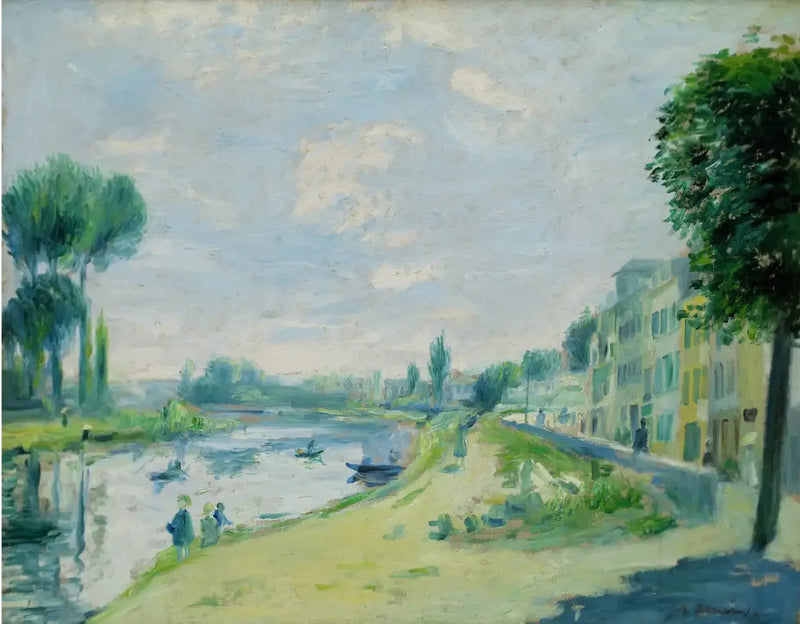 Margens do Sena, Bougival - Pierre-Auguste Renoir