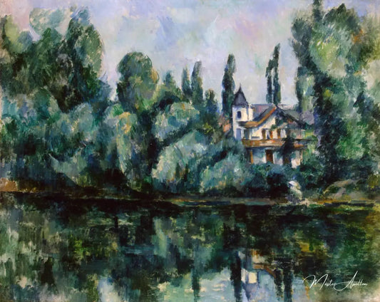 Bords de Marne - Paul Cézanne - Reproductions de tableaux et peintures haut de gamme