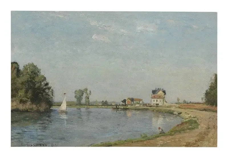 Margens do rio - Camille Pissarro
