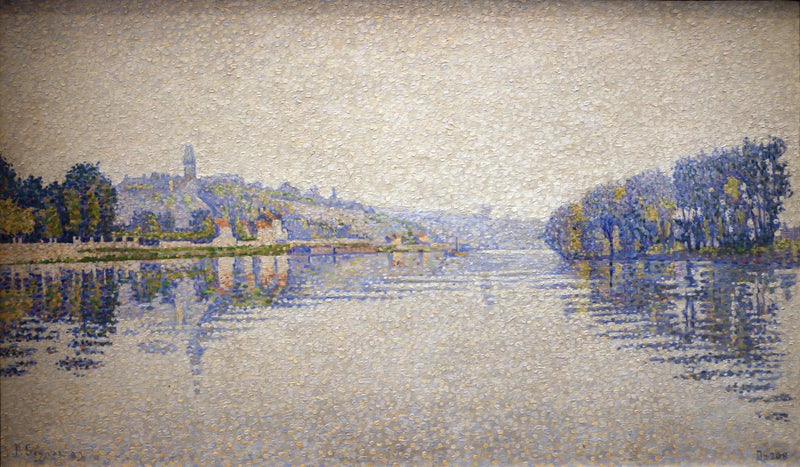 Margens do rio, o Sena em Herblay - Paul Signac