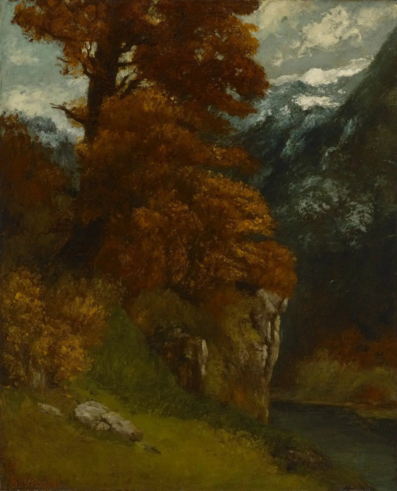 Bordas do Doubs; Efeito de Outono - Gustave Courbet