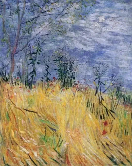 Borda de um campo de trigo com papoulas - Vincent van Gogh