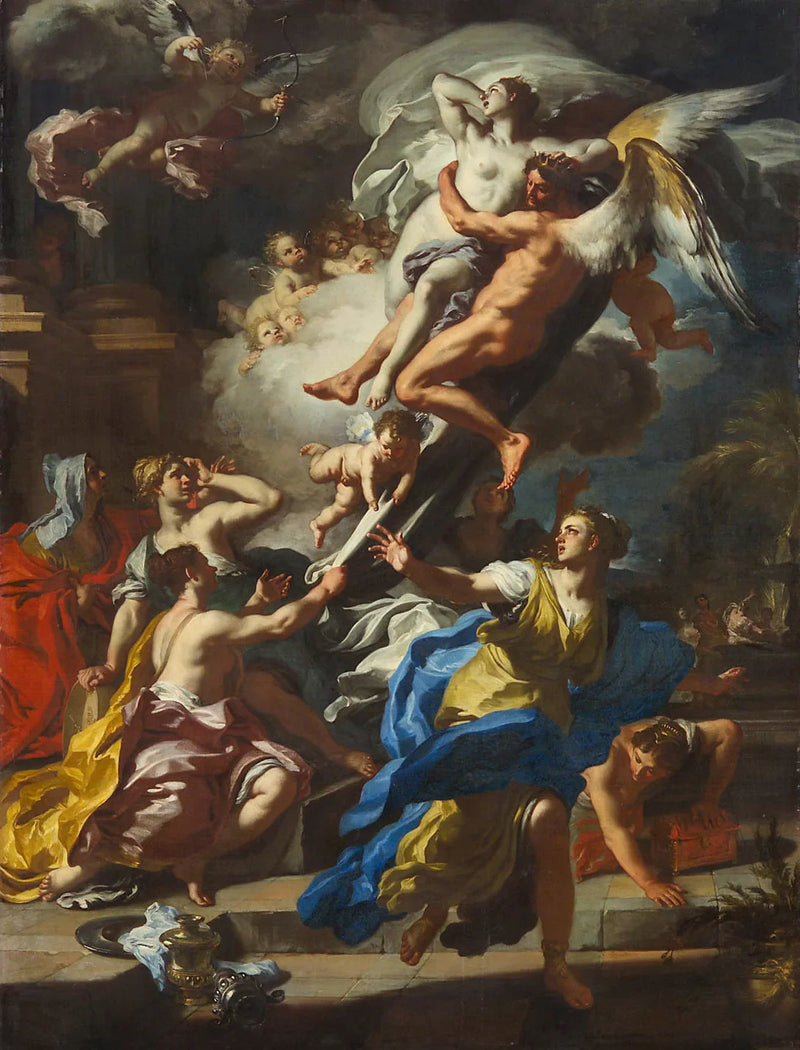 Borée leva Oréthyie - Francesco Solimena