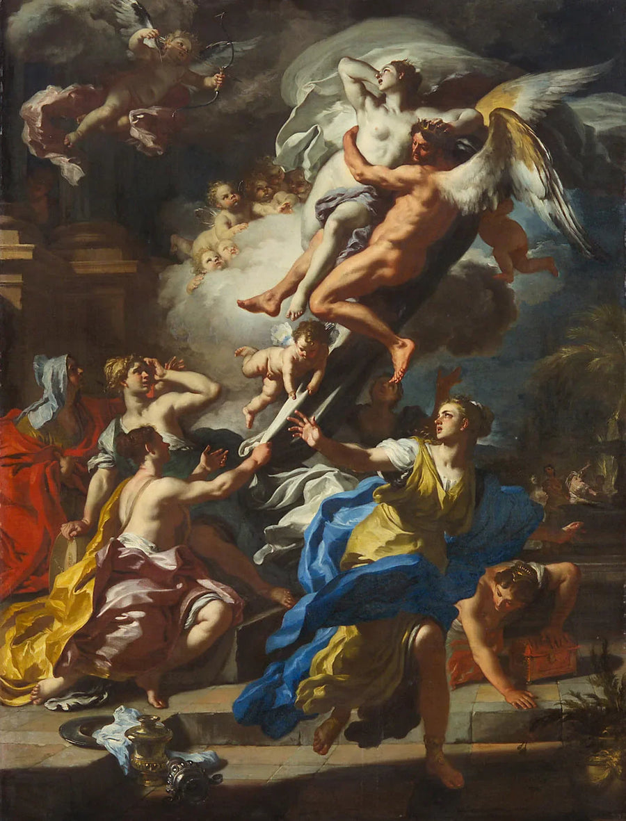 Borée leva Oréthyie - Francesco Solimena