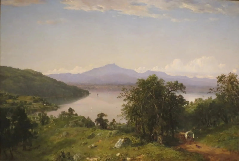Bosse de camelo da margem oeste do Lago Champlain - John Frederick Kensett