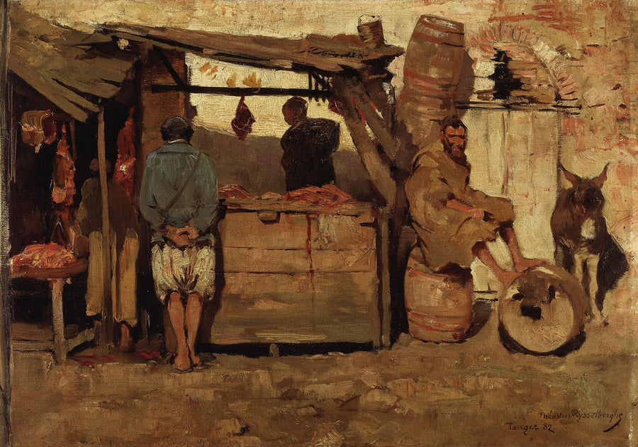 Boucherie no Marrocos - Théo van Rysselberghe