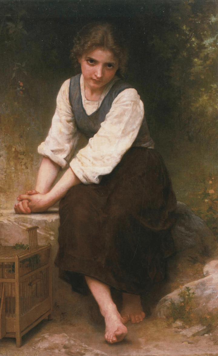A gaiola vazia - Bouguereau