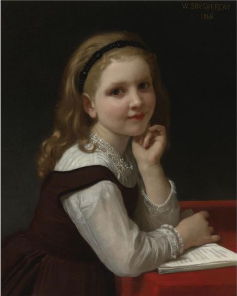 Distraction, William-Adolphe Bouguereau, 1868