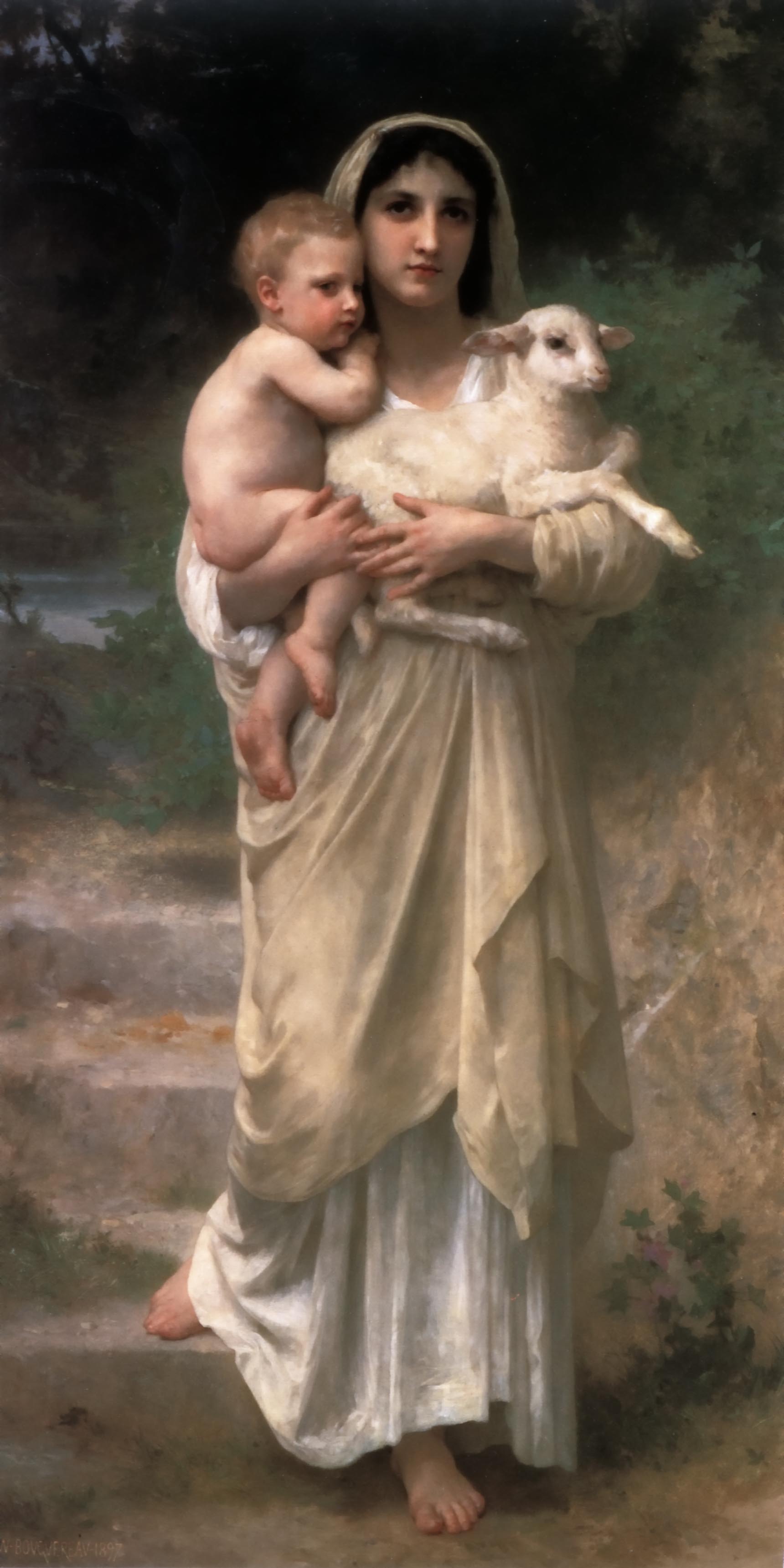 Les Agneaux, William-Adolphe Bouguereau, 1897