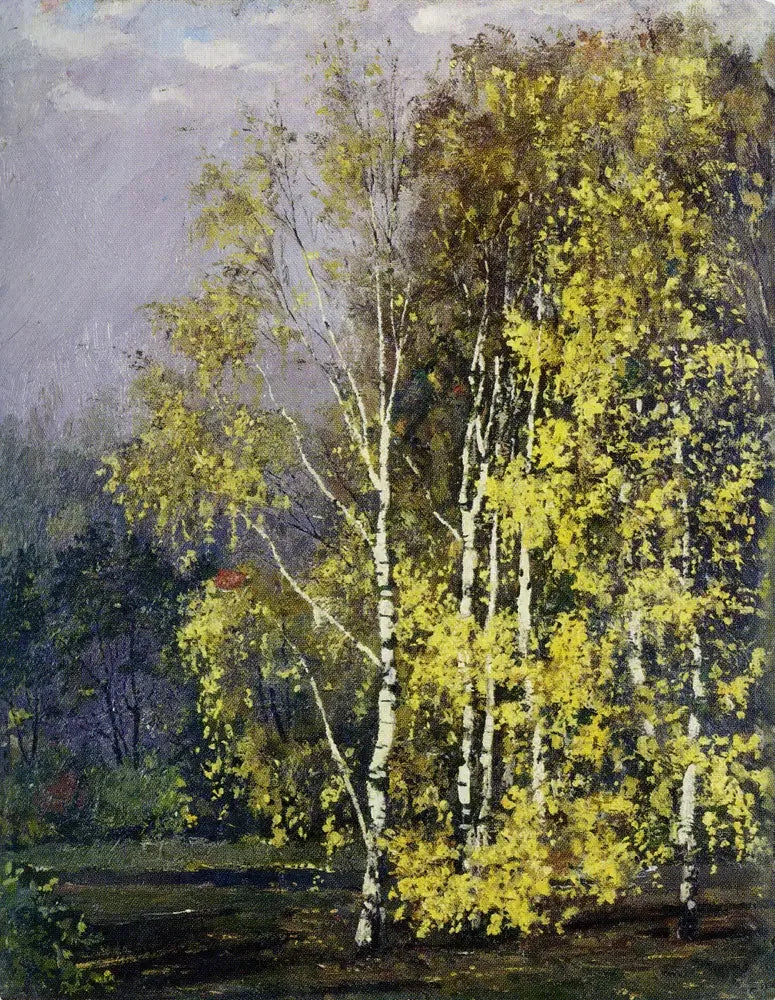 Bétulas no outono - Edvard Munch