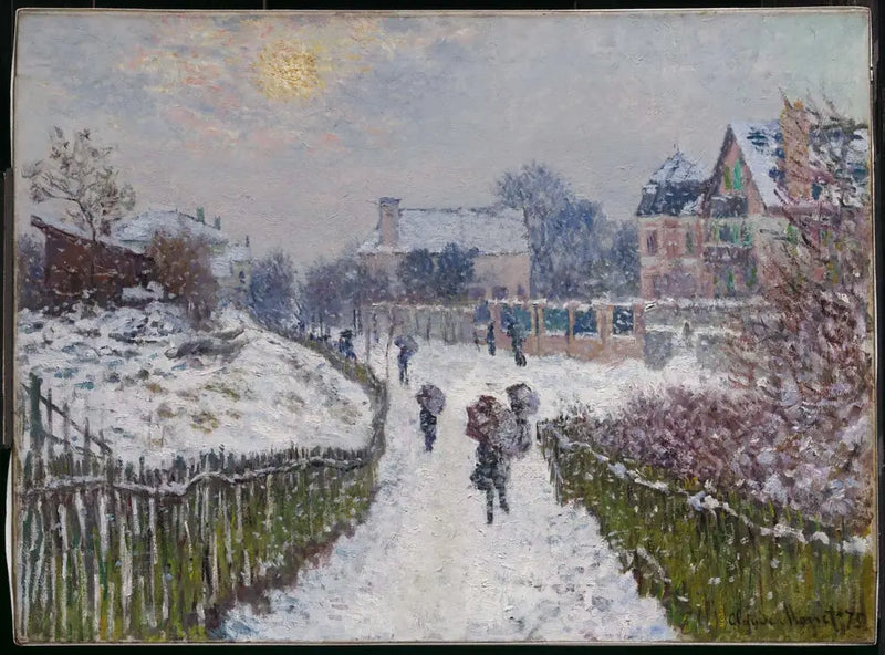 Boulevard Saint-Denis, Argenteuil, no inverno - Claude Monet
