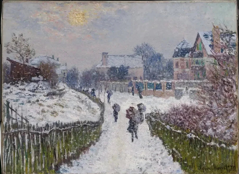 Boulevard Saint-Denis, Argenteuil, no inverno W357a - Claude Monet
