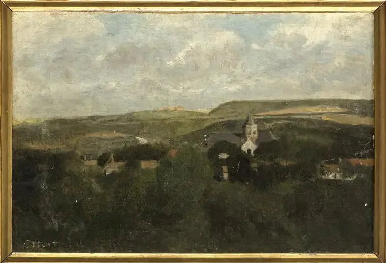 Boulogne-sur-Mer, um canto da cidade - Jean-Baptiste Camille Corot