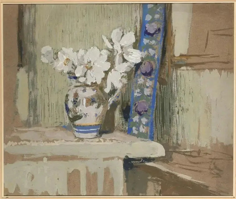 Buquê de anêmonas brancas - Édouard Vuillard